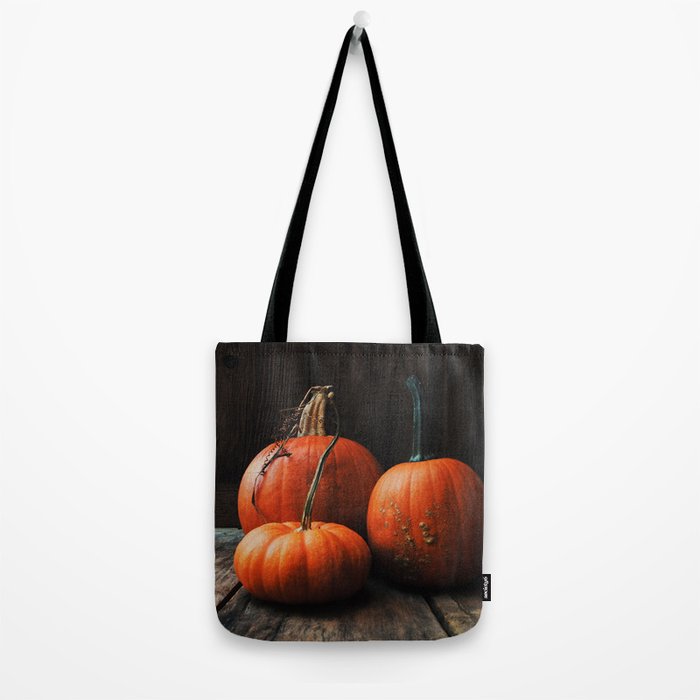 Three Pumpkins Tote Bag Gallery Image 2
