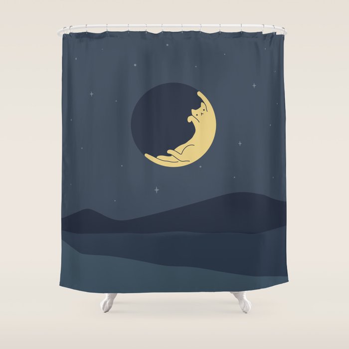 Cat Landscape 89 Shower Curtain Gallery Image 1