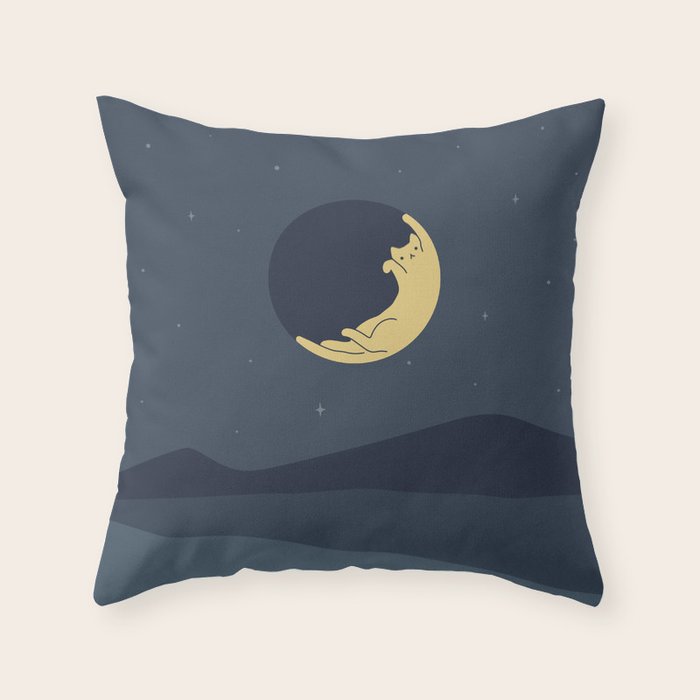 Cat Landscape 89 Throw Pillow Gallery Image 6