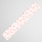 Make A Wish Dandelion Pattern in Pastel Pink & Peach Table Runner Gallery Image 3