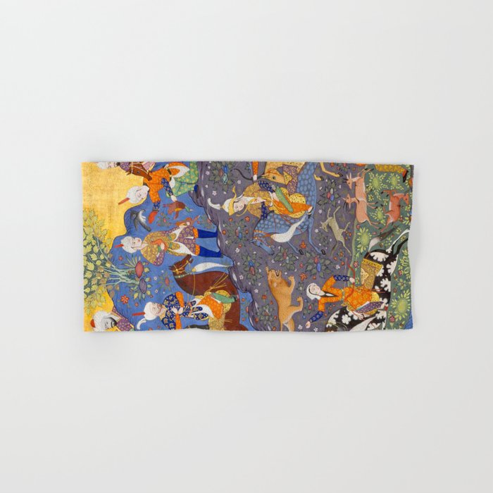 Shirin and Khusraw hunting  Antique Islamic Art  Bath Towel Gallery Image 1