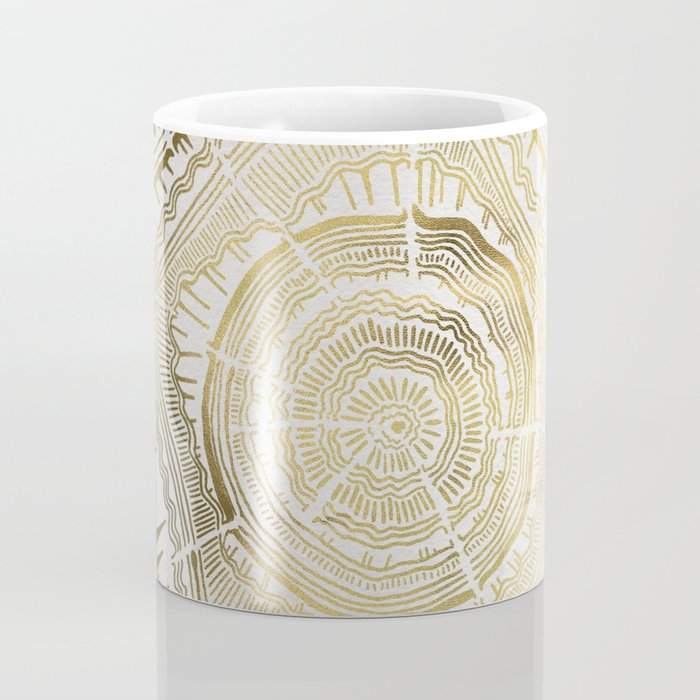 Gold Tree Rings Coffee Mug Gallery Image 4