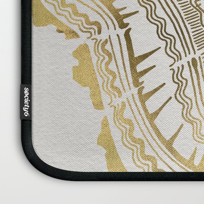 Gold Tree Rings Laptop Sleeve Gallery Image 3