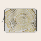 Gold Tree Rings Laptop Sleeve Gallery Image 1