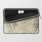 Gold Tree Rings Laptop Sleeve Gallery Image 2
