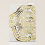 Gold Tree Rings Stationery Card Gallery Image 2