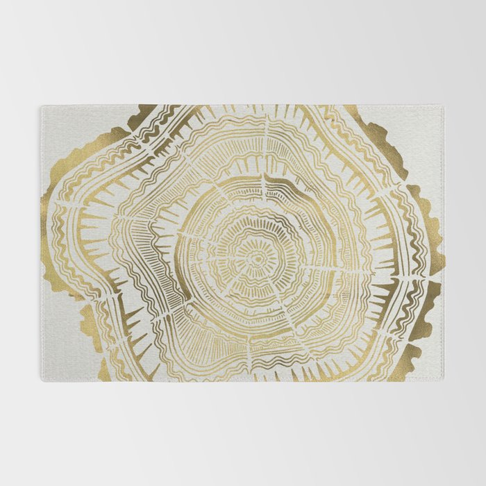 Gold Tree Rings Rug Gallery Image 2