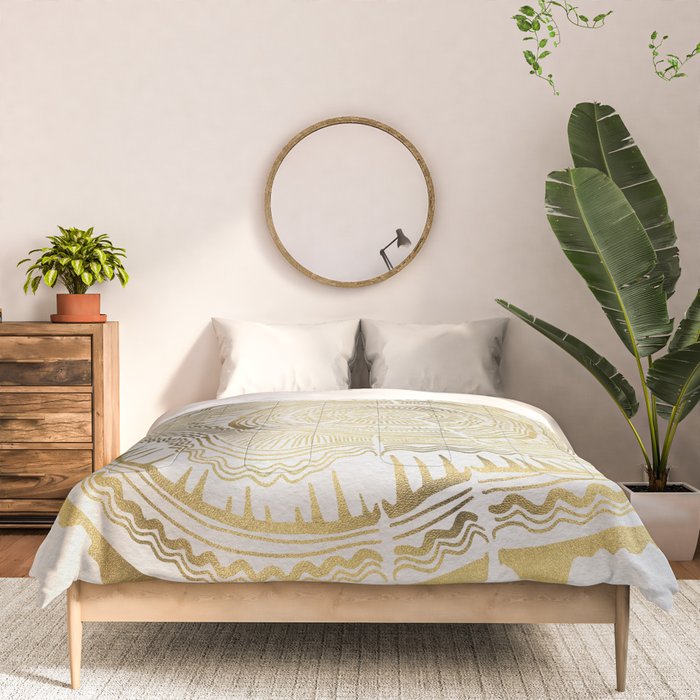 Gold Tree Rings Comforter Gallery Image 3