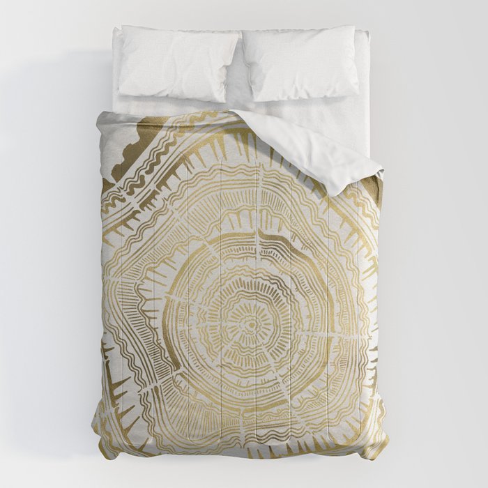 Gold Tree Rings Comforter Gallery Image 6