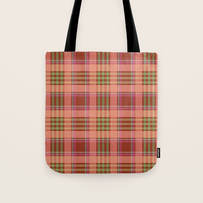 Modern Charm Plaids Tote Bag Gallery Image 1