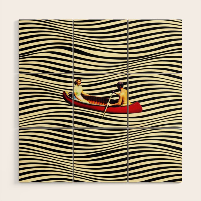 Illusionary Boat Ride Wood Wall Art Gallery Image 1