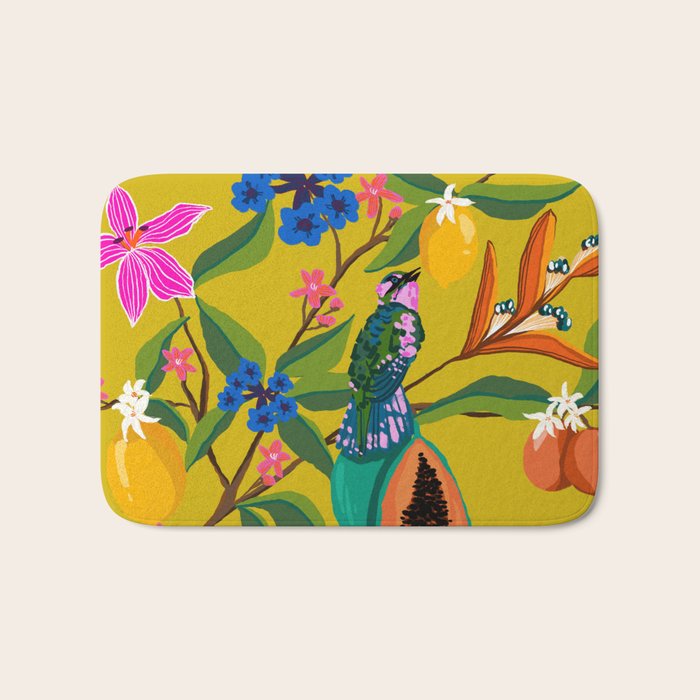 Exotic jungles pattern  Bath Mat Gallery Image 1