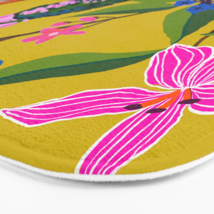 Exotic jungles pattern  Bath Mat Gallery Image 3