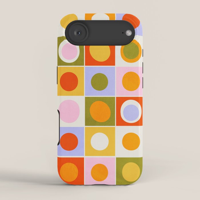 Colourplay & Concentric Circles: Mid Century Edition iPhone Case Gallery Image 2