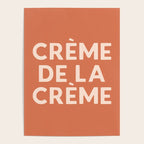 Creme de la Creme French Retro Hand Lettering Poster Gallery Image 4