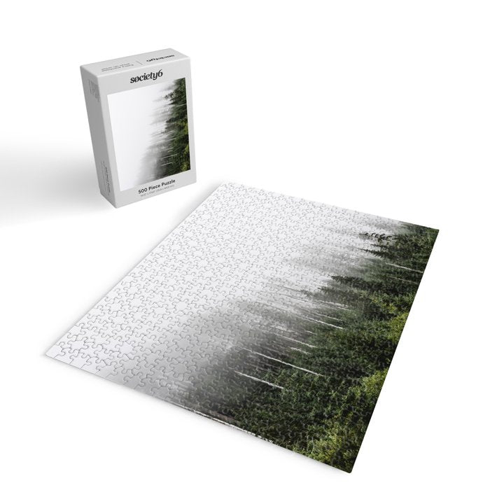 Pacific Northwest Forest - Misty Mountain Morning Jigsaw Puzzle Gallery Image 2