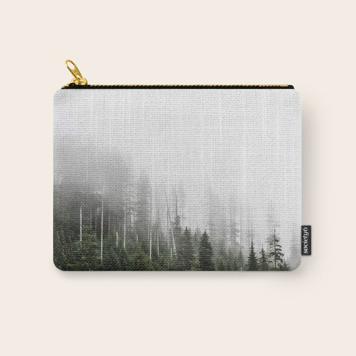 Pacific Northwest Forest - Misty Mountain Morning Carry All Pouch Gallery Image 1