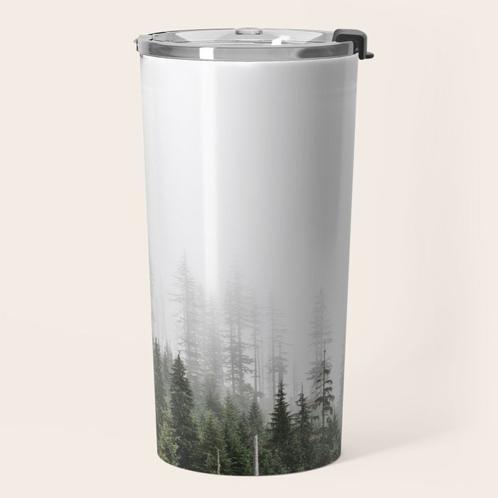 Pacific Northwest Forest - Misty Mountain Morning Travel Mug Gallery Image 2