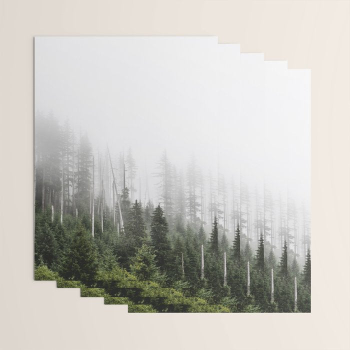 Pacific Northwest Forest - Misty Mountain Morning Wrapping Paper Gallery Image 3
