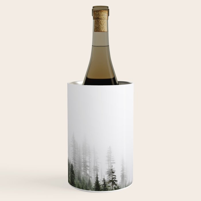 Pacific Northwest Forest - Misty Mountain Morning Wine Chiller Gallery Image 3