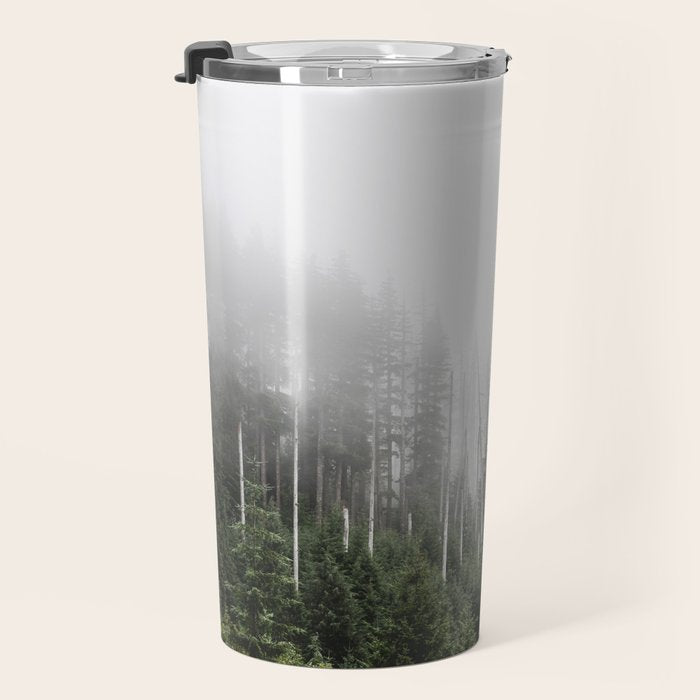 Pacific Northwest Forest - Misty Mountain Morning Travel Mug Gallery Image 3