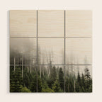 Pacific Northwest Forest - Misty Mountain Morning Wood Wall Art Gallery Image 1