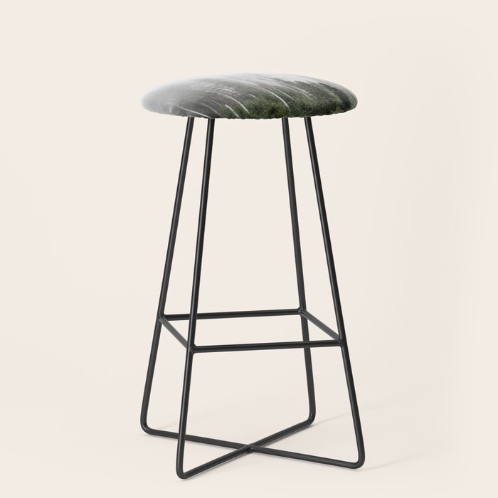 Pacific Northwest Forest - Misty Mountain Morning Stool Gallery Image 1