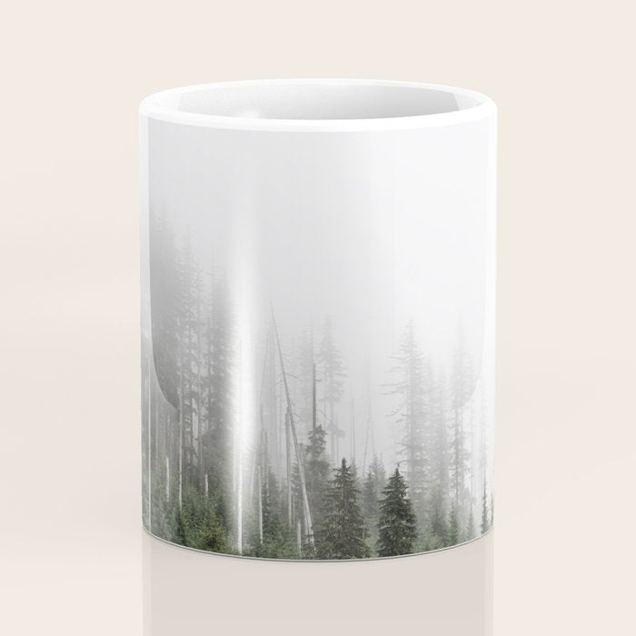 Pacific Northwest Forest - Misty Mountain Morning Coffee Mug Gallery Image 4