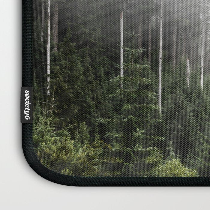 Pacific Northwest Forest - Misty Mountain Morning Laptop Sleeve Gallery Image 3