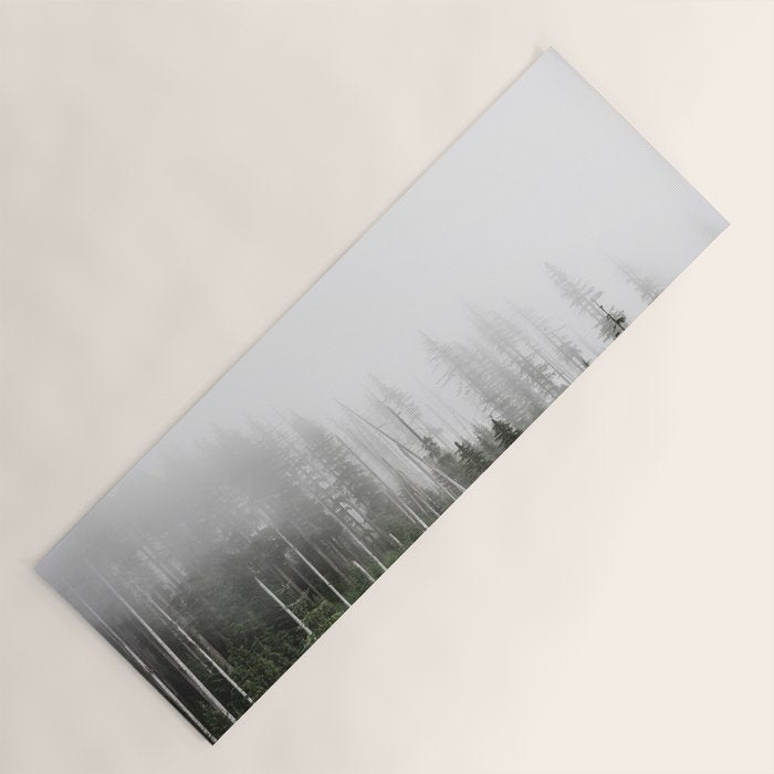 Pacific Northwest Forest - Misty Mountain Morning Yoga Mat Gallery Image 1