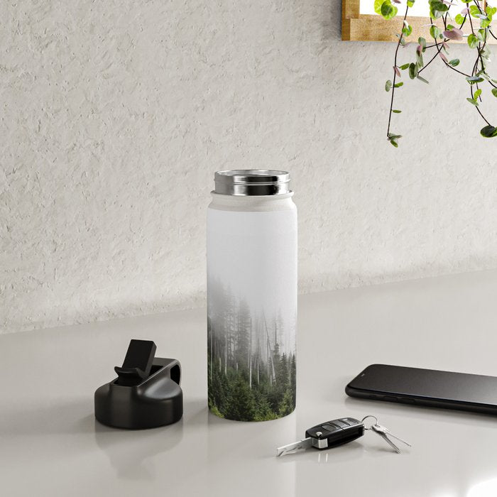 Pacific Northwest Forest - Misty Mountain Morning Water Bottle Gallery Image 4