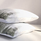 Pacific Northwest Forest - Misty Mountain Morning Pillow Sham Gallery Image 3