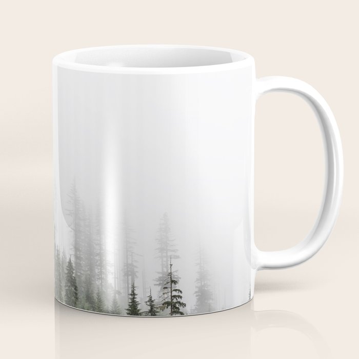 Pacific Northwest Forest - Misty Mountain Morning Coffee Mug Gallery Image 1