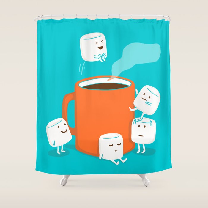 Cannonball Shower Curtain Gallery Image 1