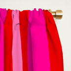 Red and Pink Summer Stripes Window Curtain Gallery Image 2