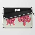 Sea Turtle in Pink & Gold Laptop Sleeve Gallery Image 2