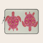 Sea Turtle in Pink & Gold Laptop Sleeve Gallery Image 1