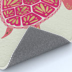 Sea Turtle in Pink & Gold Rug Gallery Image 4