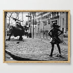Fearless Girl and the Charging Bull Serving Tray Gallery Image 1