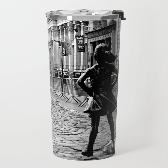 Fearless Girl and the Charging Bull Travel Mug Gallery Image 2