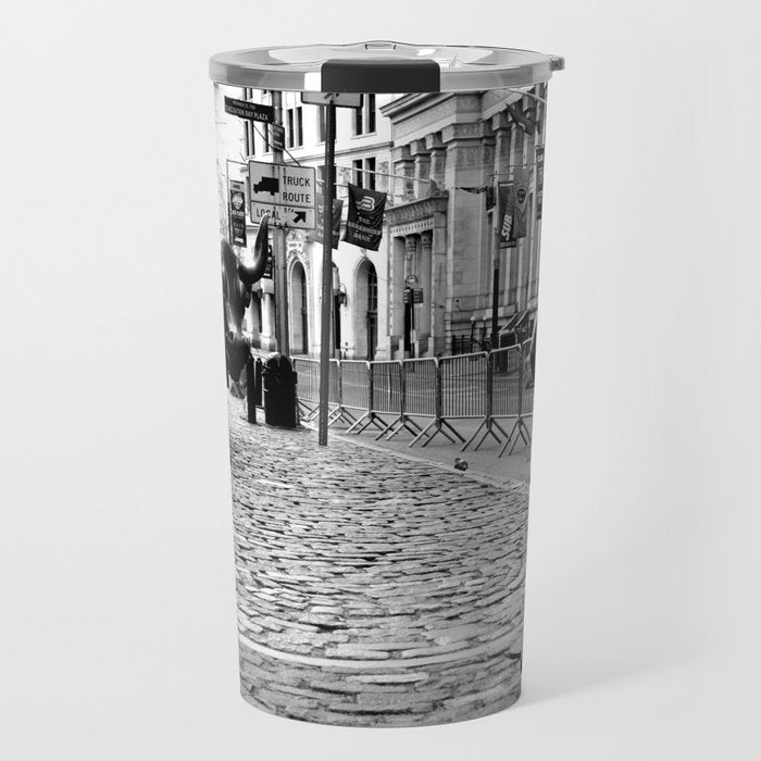 Fearless Girl and the Charging Bull Travel Mug Gallery Image 1