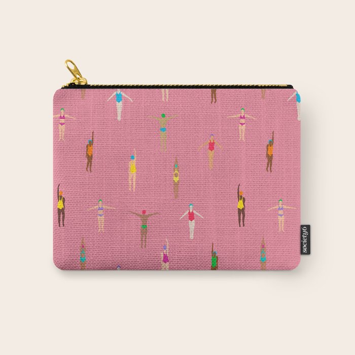 Swimmers in a Sea of Pink Carry All Pouch Gallery Image 1