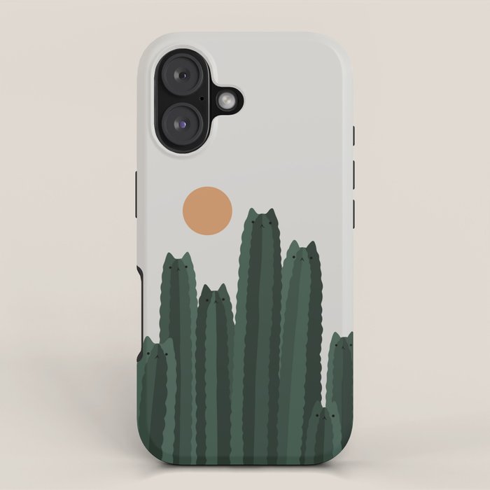 Cat and Plant 31 iPhone Case Gallery Image 1
