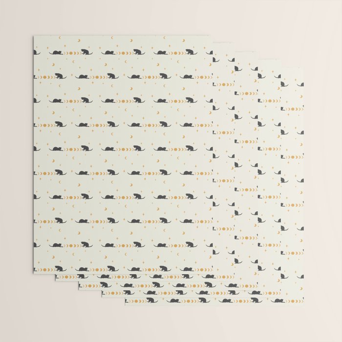 Cat and Moon 3 Wrapping Paper Gallery Image 3
