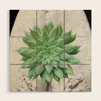 A Succulent Woman Wood Wall Art Gallery Image 1