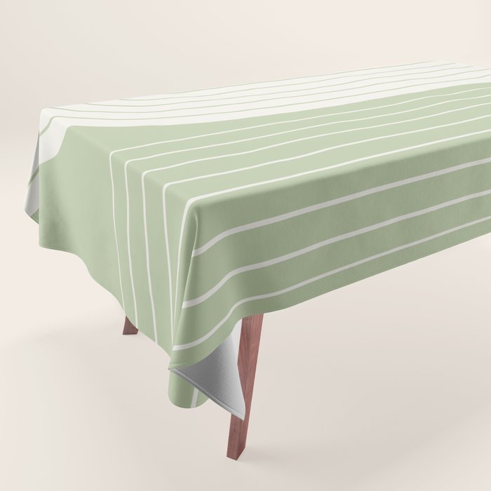 Two Tone Line Curvature XVI Tablecloth Gallery Image 1