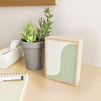 Two Tone Line Curvature XVI Mini Art Print Gallery Image 2