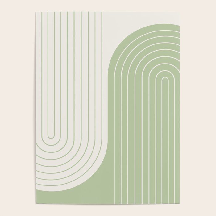 Two Tone Line Curvature XVI Poster Gallery Image 1