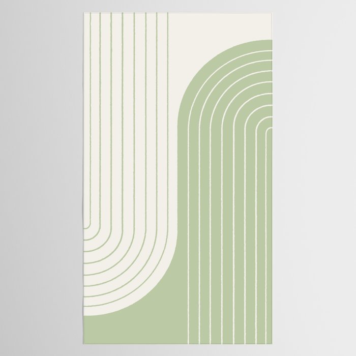 Two Tone Line Curvature XVI Tablecloth Gallery Image 2