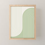 Two Tone Line Curvature XVI Mini Art Print Gallery Image 1